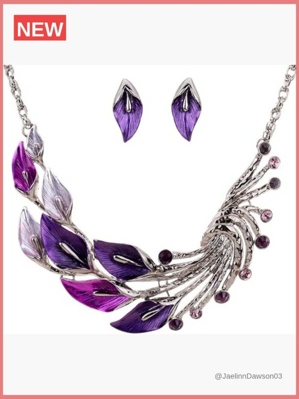 Chunky Bib Earrings and Necklace Set – Ethnic Style Jewelry